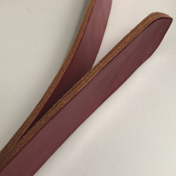 EUC Authentic Red Leather Belt Made In Mexico - Picture 4 of 6